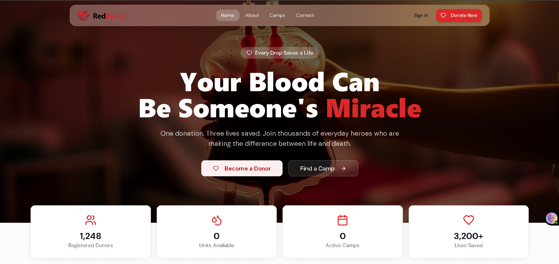 RedRelief project preview